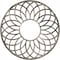 Ekena Millwork Cannes Architectural Grade PVC Pierced Ceiling Medallion, Antiqued Warm Silver, 32"OD x 11"ID x 1"P CMPP32CNAWS - alternate 1